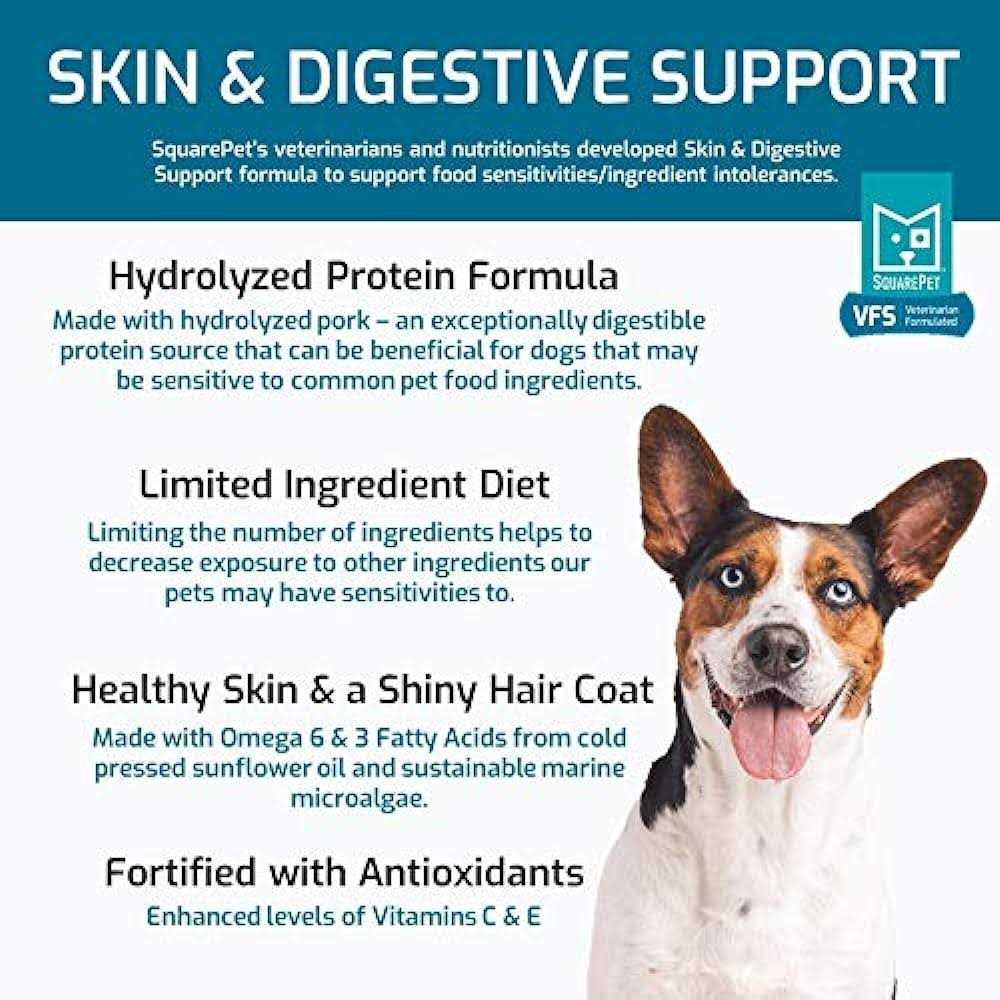SquarePet VFS Skin &amp; Digestive Support Dry Dog Food - Pet Supplies online store