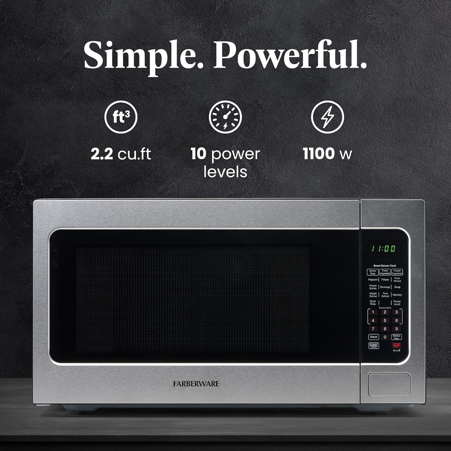 APEC ROES-50 5-Stage Reverse Osmosis System & Farberware 1100W 2.2 cu ft Countertop Microwave Bundle