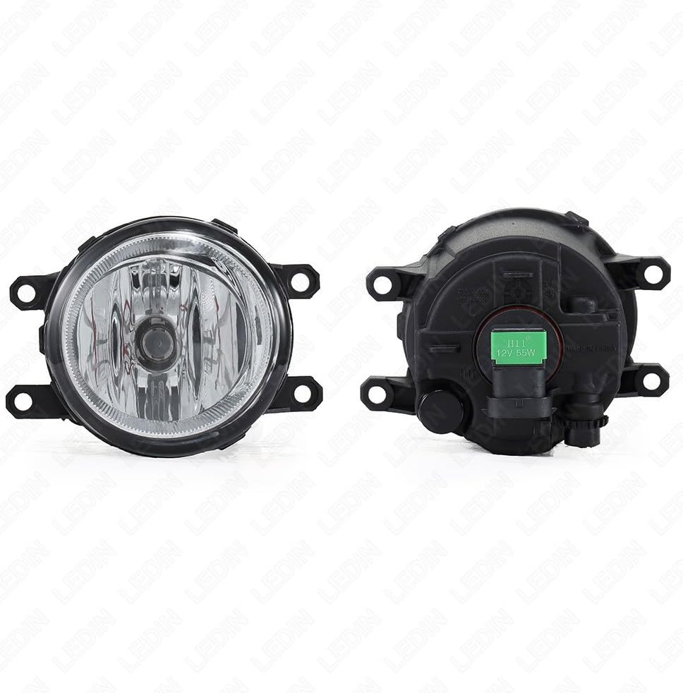 LEDIN Fog Lights Compatible for 2012-2015 Tacoma (OE Style Clear Lens with Bezels, Wire Harness, Switch, Bulbs) Pack of 2