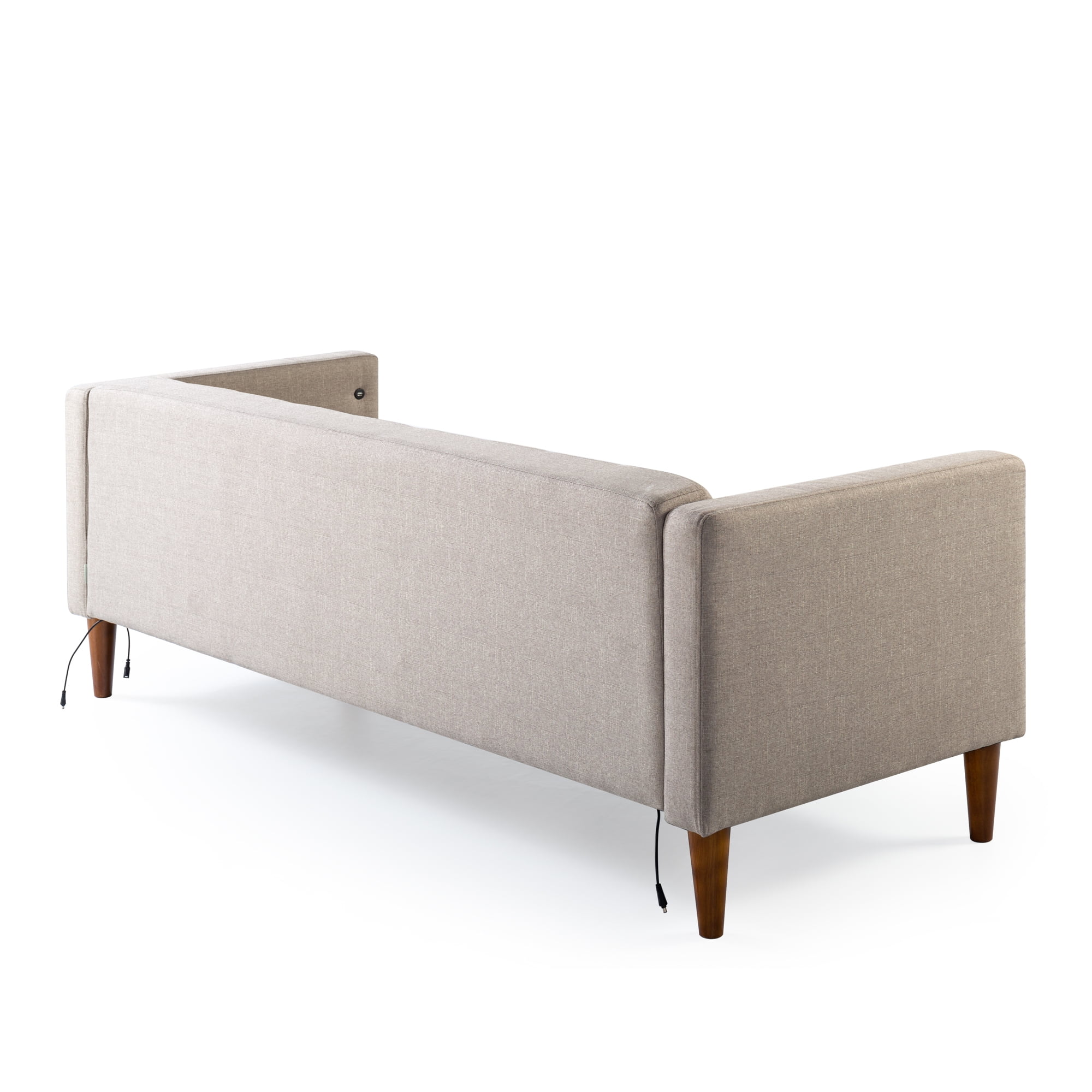 Zinus Pascal Fabric Sofa Couch with USB Ports, Oatmeal