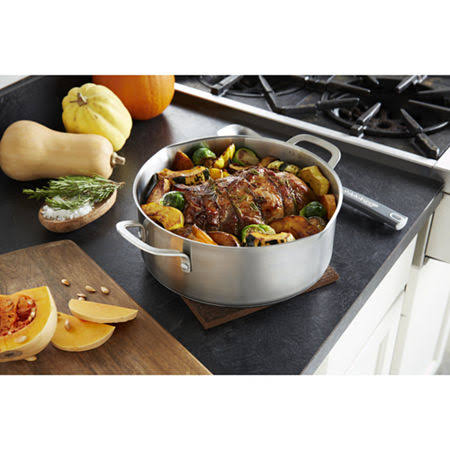 Calphalon Classic 5-Quart Stainless Steel Dutch Oven