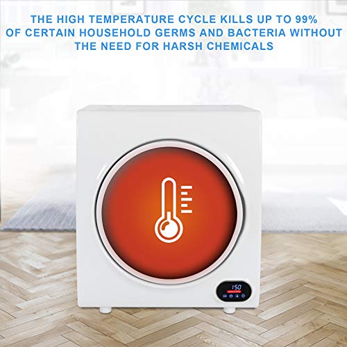 Electric Portable Clothes Dryer, Laundry Dryer with Stainless Steel Tub