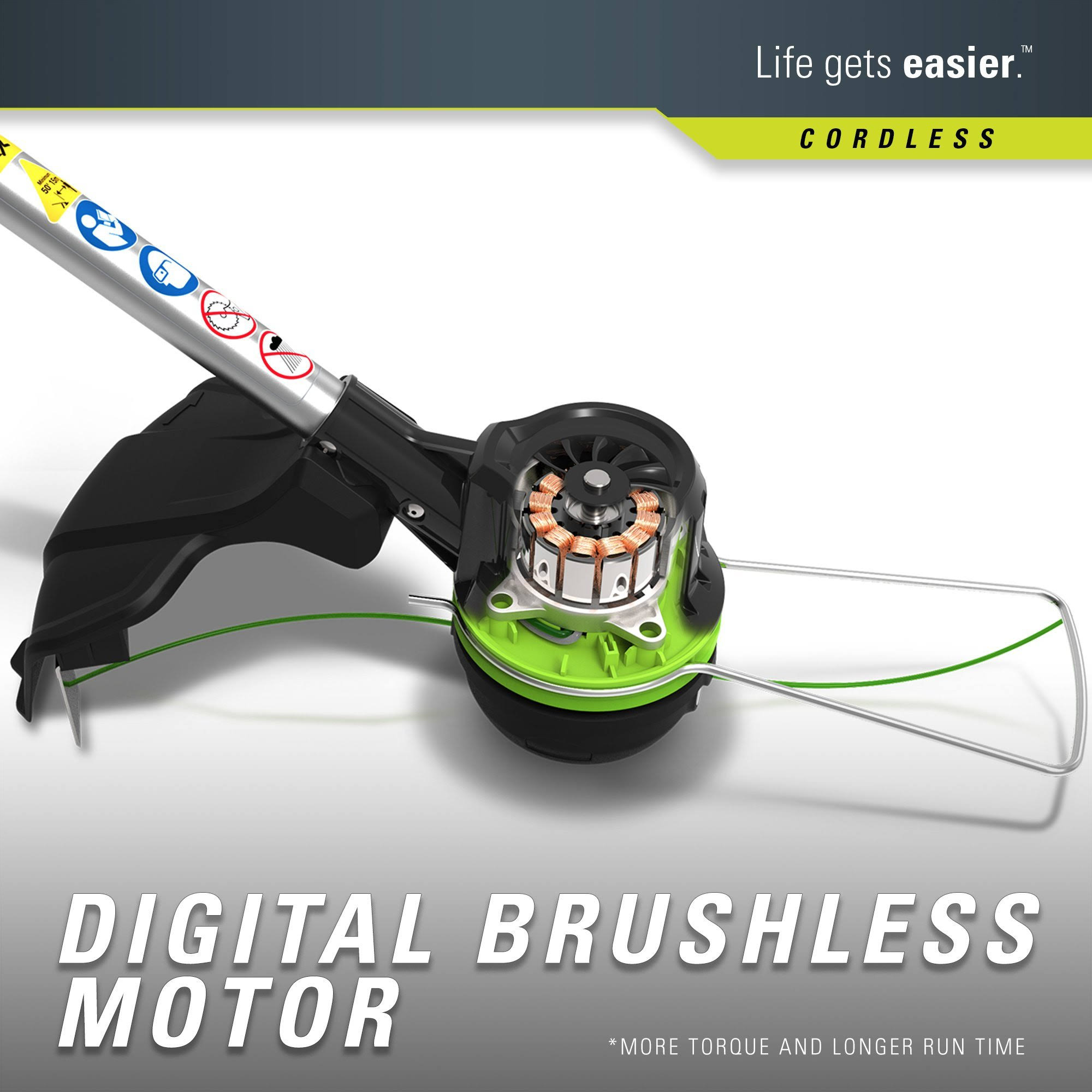 Greenworks Pro 16-inch 80V Cordless String Trimmer, 2.0 ST80L210