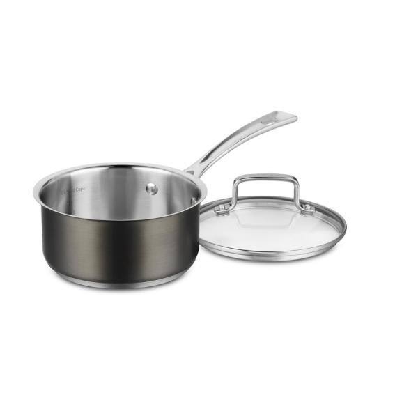 Cuisinart 11-Piece Black Stainless Steel Cookware Set