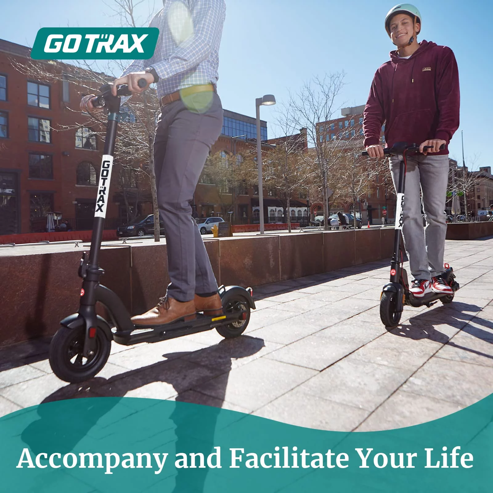 GOTRAX Apex Adult Electric Scooter, 8.5" Tires 15 Mile and 15.5Mph Foldable Escooter for Adult,Black-White