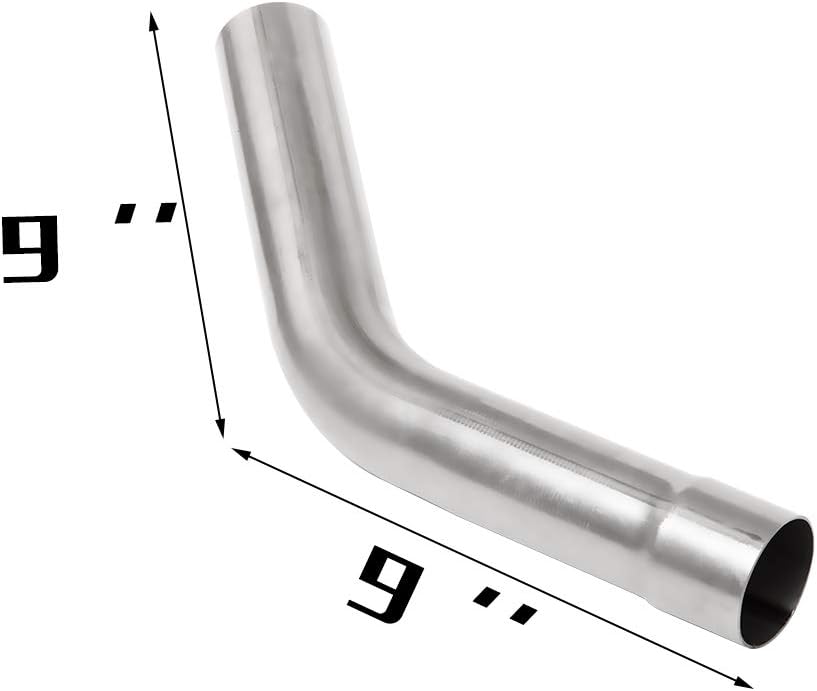 2.5'' Mild Steel Custom Exhaust Kit Tubing Mandrel Bend Pipe Straight & U-Bend Universal 8PCS