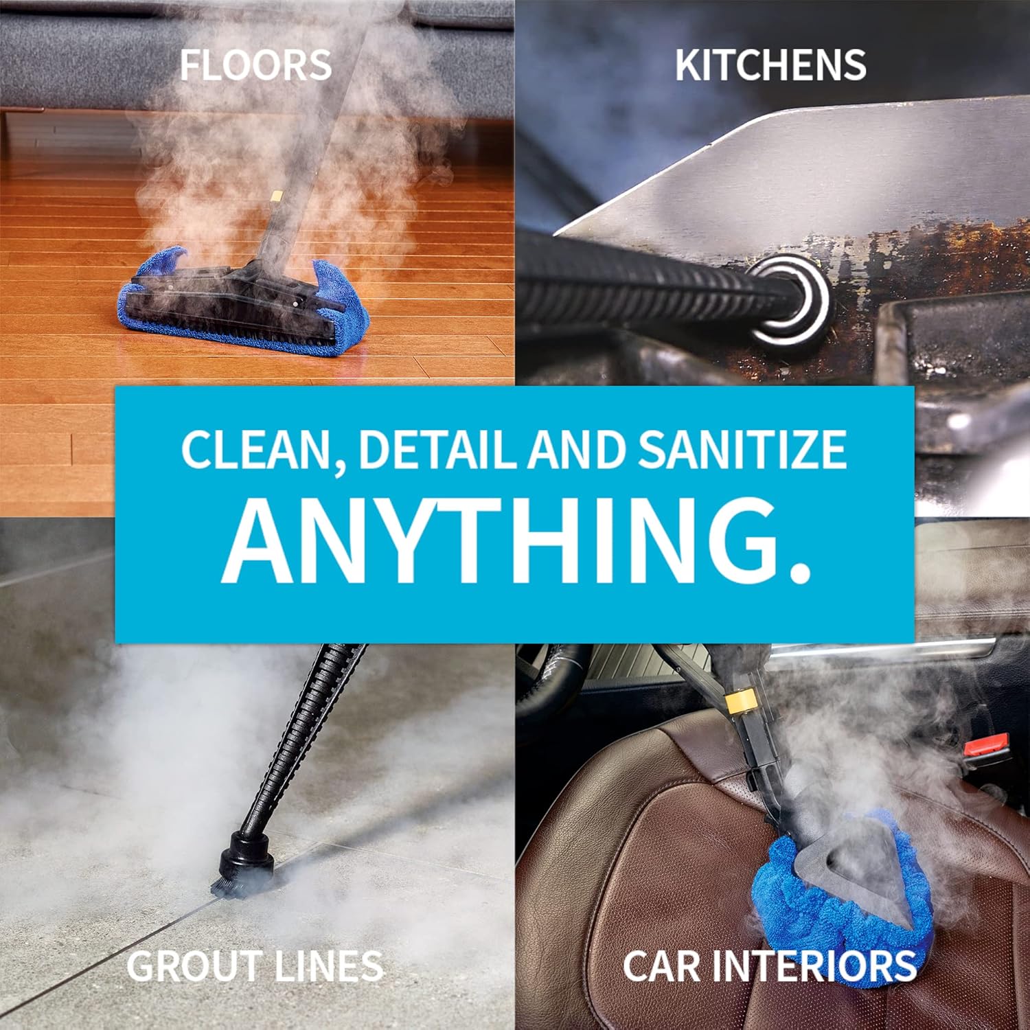 Dupray Tosca Steam Cleaner Commercial Steamer Made in Italy for High End Professional or Home Cleaning and Disinfection