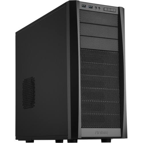 Antec Three Hundred Two System Cabinet / Tower - Black - 11 x Bay - 2 x Fan(s) Installed - ATX, ATX, Mini ITX Motherboa