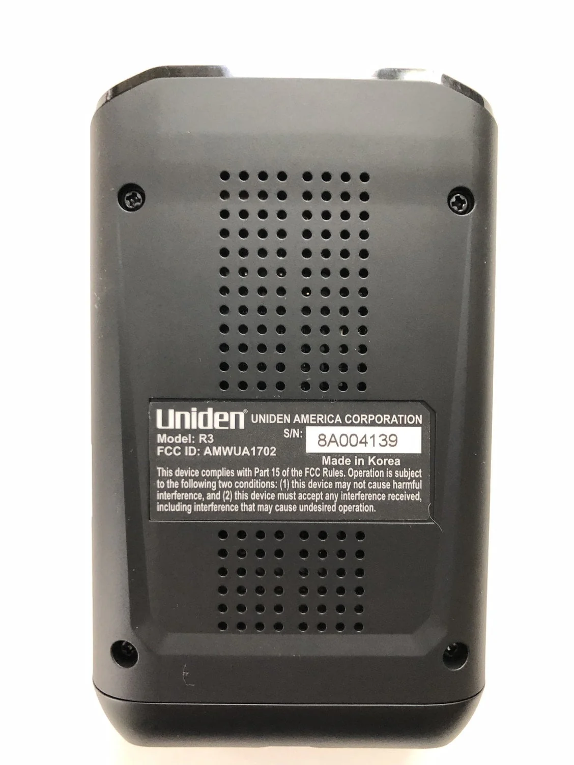 Restored Uniden R3DSP Extremely Long-range Radar Detector/Laser Detector With GPS [Refurbished]