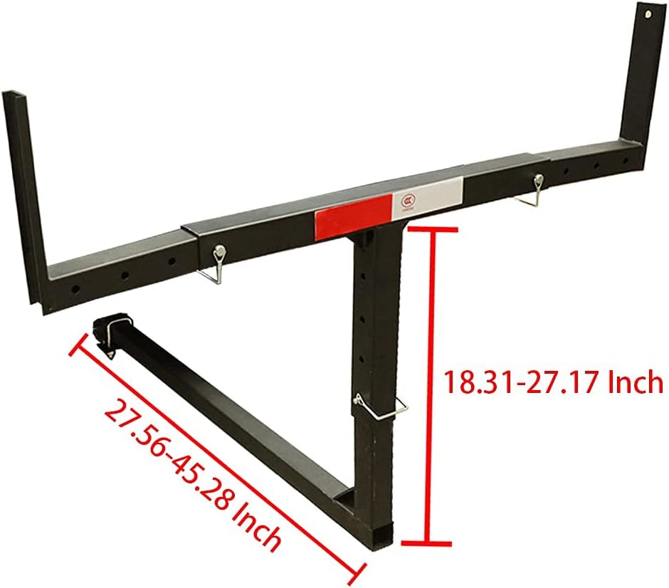 PENSUN 2 IN 1 Design Foldable Pick Up Truck Bed Hitch Extender Extension Rack Canoe Boat Kayak Lumber Pack of 2