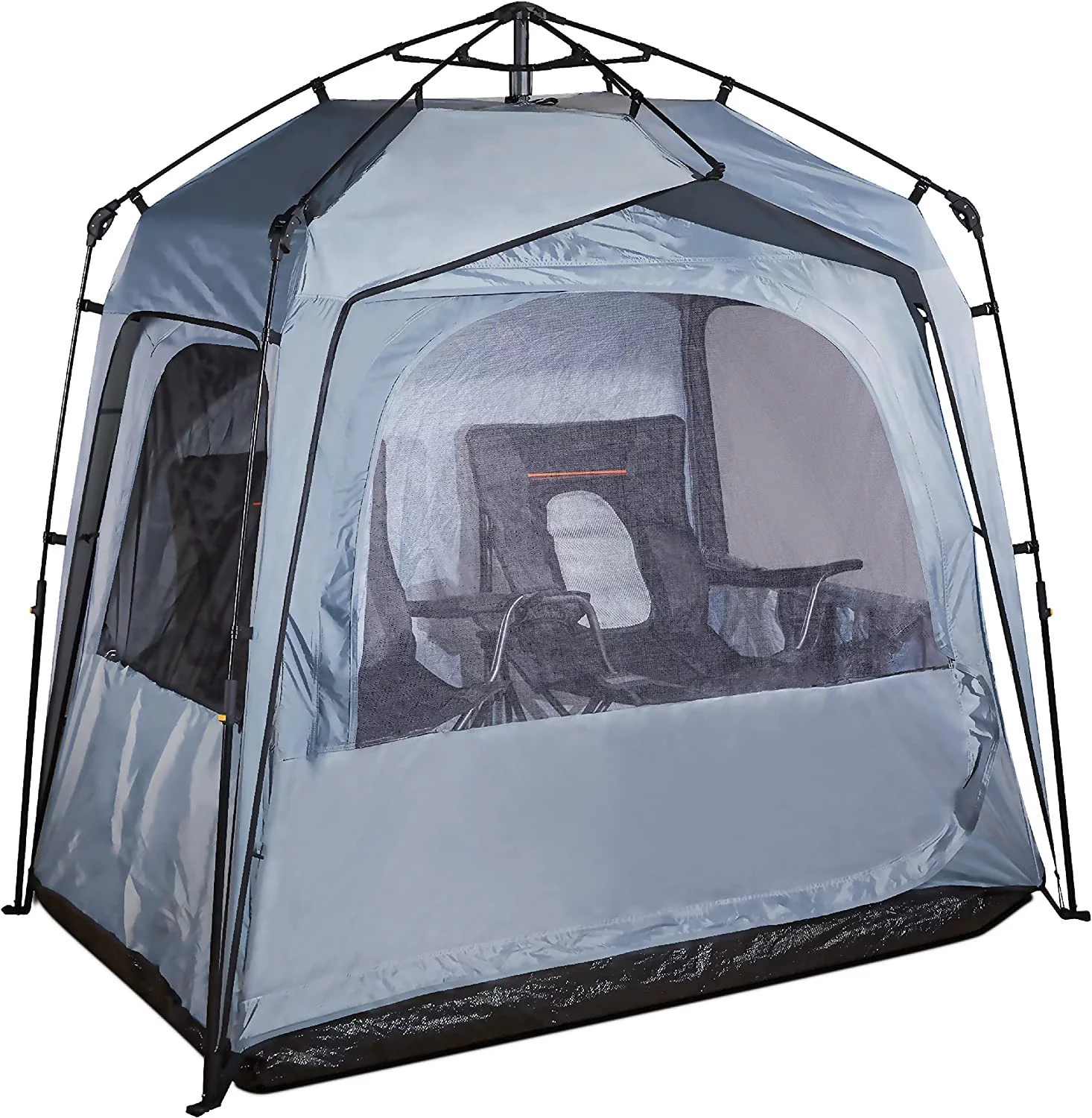 FOFANA All Weather Sports Pod Tent for up to 4 People - Pop up tent - Sports Tent with Clear and Mesh Windows