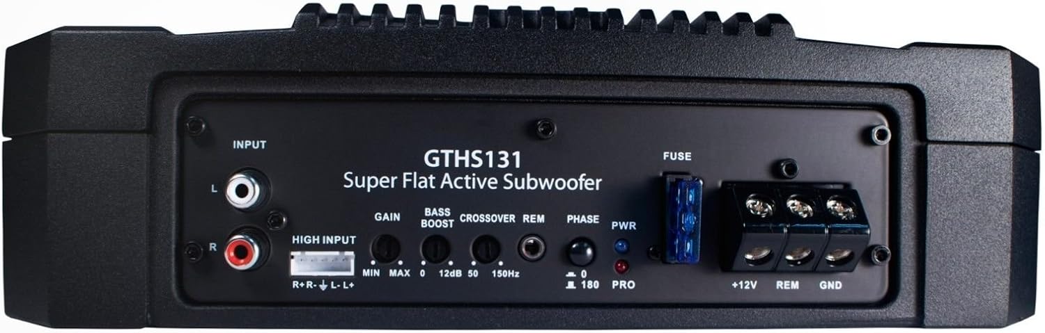 BLAUPUNKT GTHS131 200W 10" CAR Under SEAT Super Slim Powered SUBWOOFER Enclosed