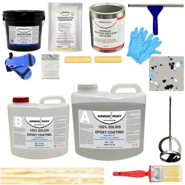 ArmorPoxy Gloss 2-Part Epoxy Kit Interior Industrial Concrete Basement & Garage Epoxy Floor Paint Kit