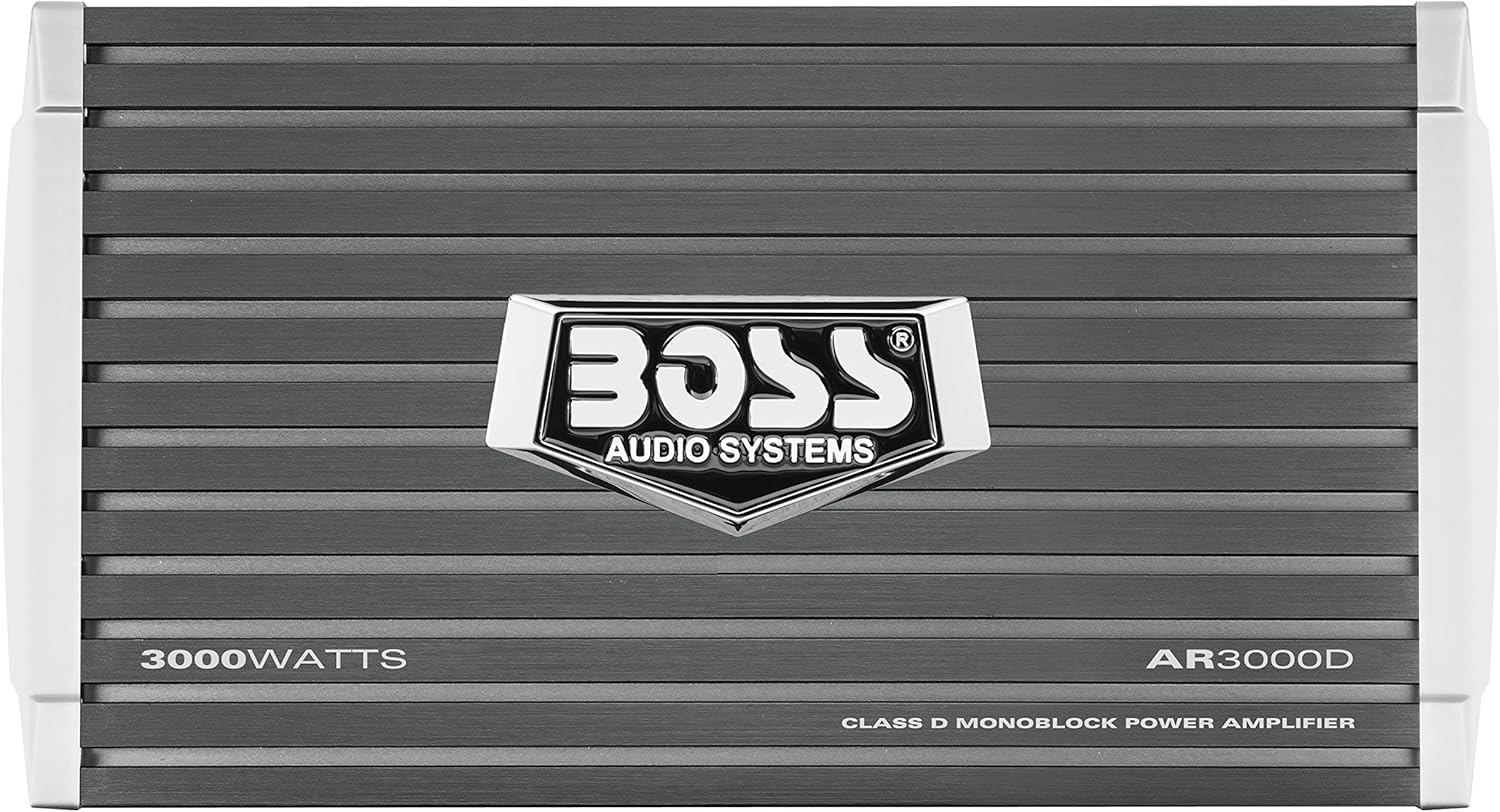 BOSS Audio Systems AR3000D Class D Car Amplifier - 3000 Watts, 1 Ohm Stable, Digital, Monoblock, Mosfet Power Supply