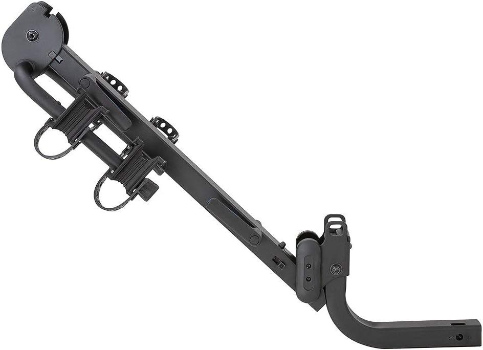 Rhino-Rack 2 Bike Hitch Mount Bike Carrier, Bike Rack Bicycle Carrier Racks Hitch Mount Double Foldable Rack for Vehicles, Heavy Duty and Adjustable Cradles - RBC045