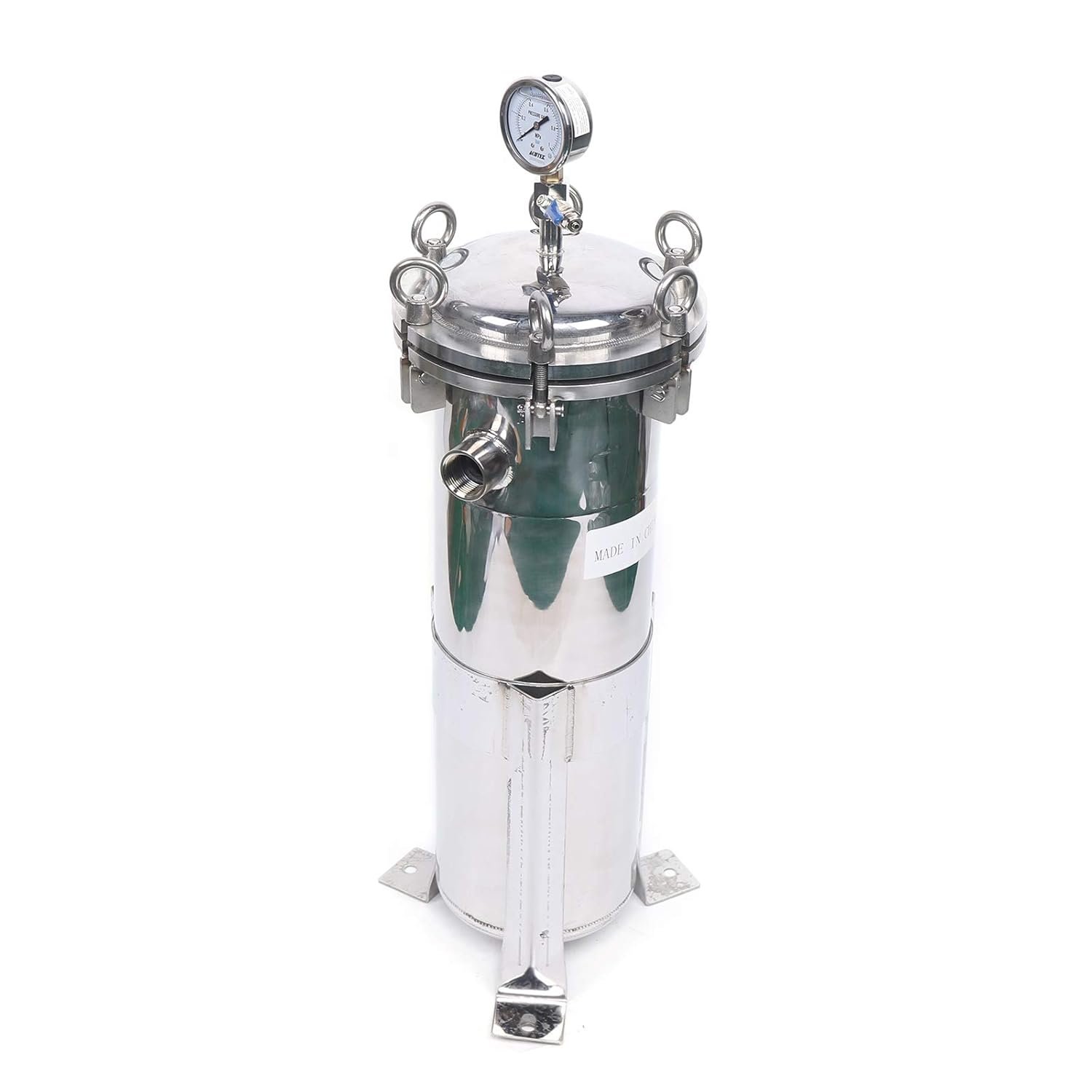 4 Bag Filter Housing,Bag Filter Housing Bag Filter Housing 304 Stainless Steel Industrial Sock Filter Maximum Flow 10T/H Filter Area: 0.13㎡ Adjusted Around 745Mm Purification Equipment
