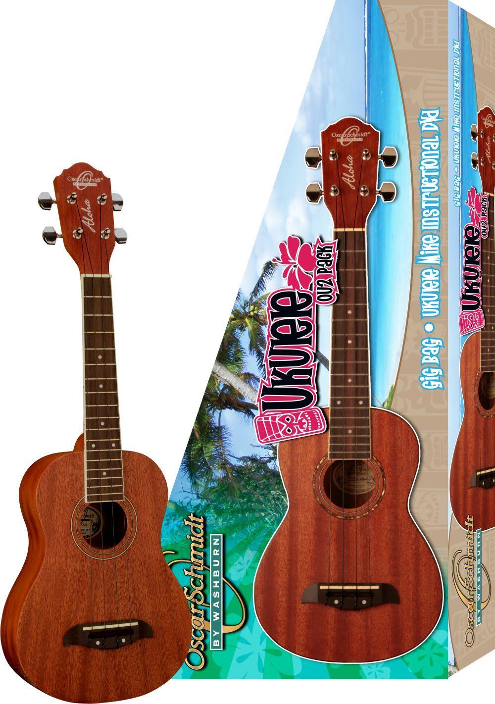 Oscar Schmidt OU2PAK Concert Ukulele Package