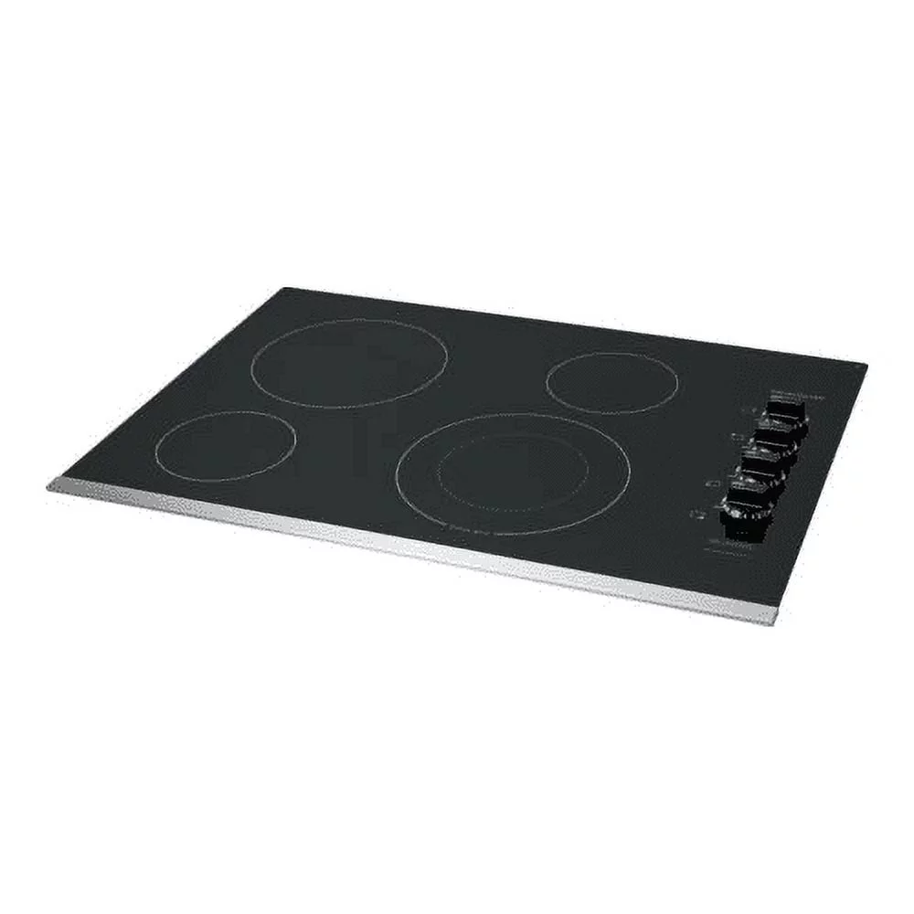 Frigidaire FFEC3025US Electric Cooktop, 30", Stainless Steel, 4 Element Burners, Ceramic Glass Surface, 3000W Quick Boil Element, Expandable Element, Hot Surface Indicator