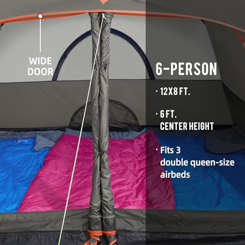 CAMEL CROWN Tents for Camping 4/6 Person Tent Waterproof Easy Setup Backpacking Tents