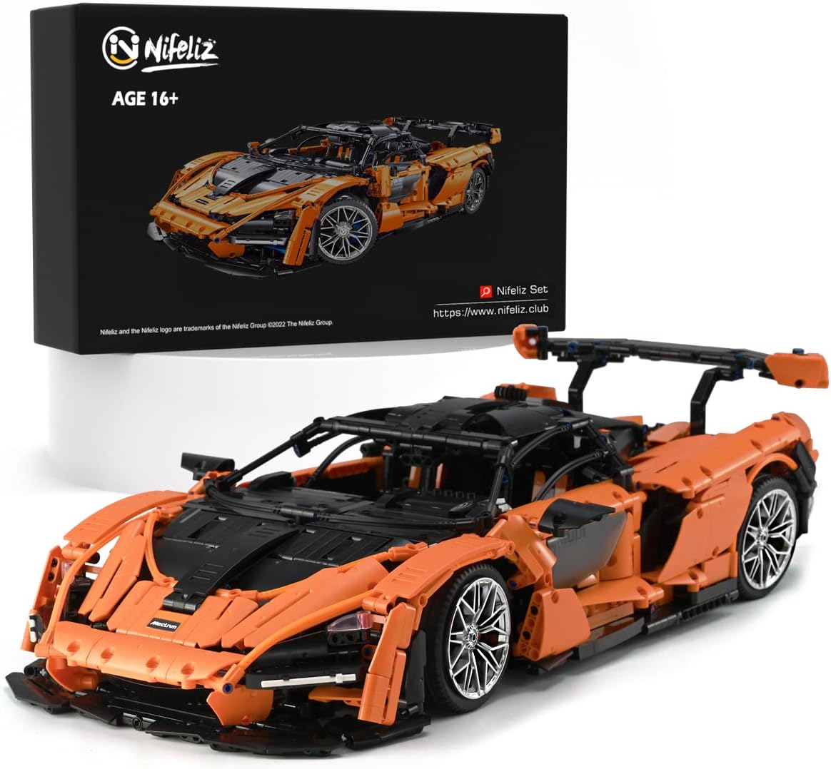 Nifeliz Sanna GTRR Building Kit; Make a Faithful Version of The Famous Racing Car (3,780 Pieces) Pack of 2
