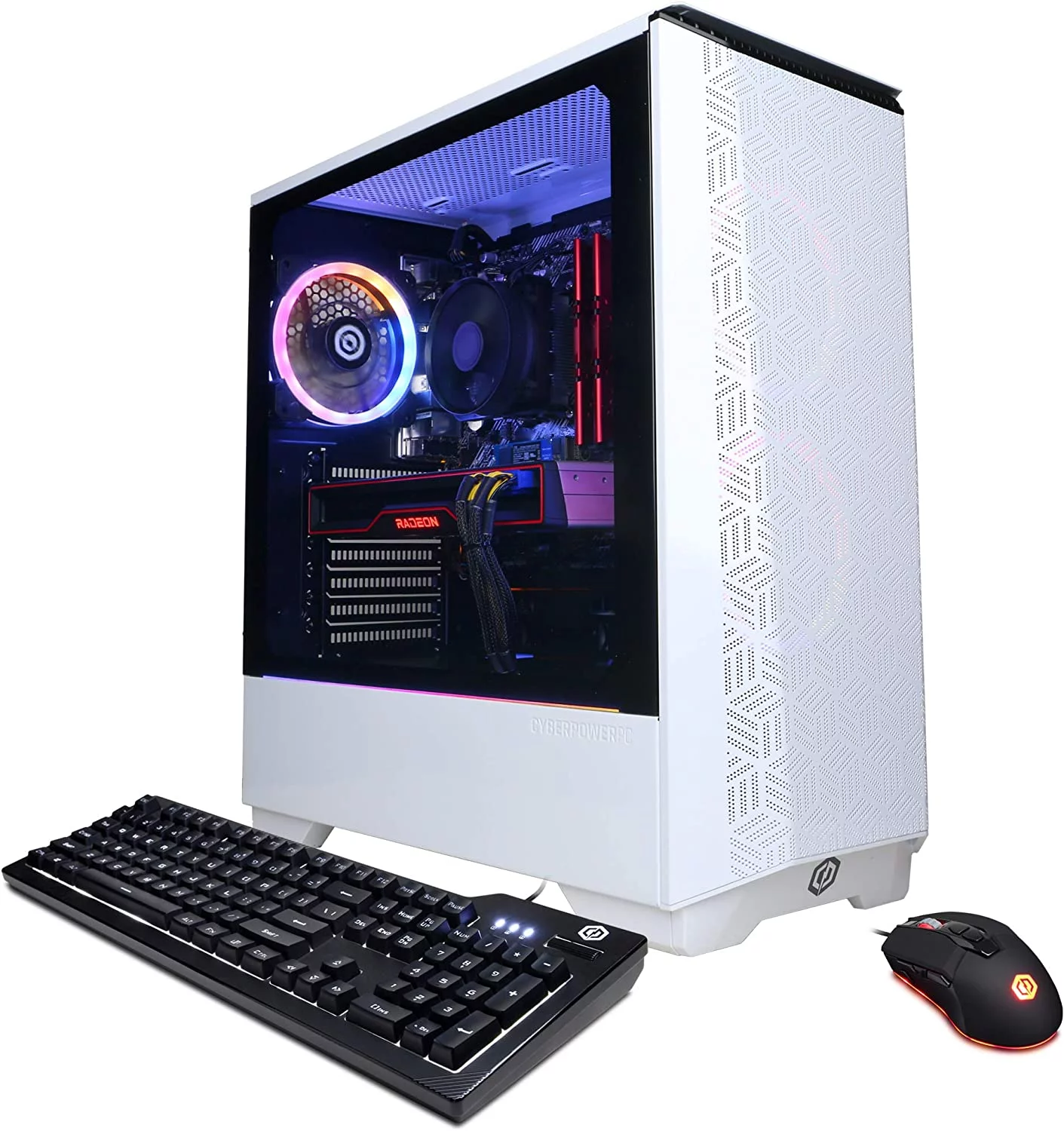 Open Box CYBERPOWERPC Desktop I5-11600KF 16GB 500GB SSD + 2TB HDD RTX 3060 - WHITE - Curated Treasures Market