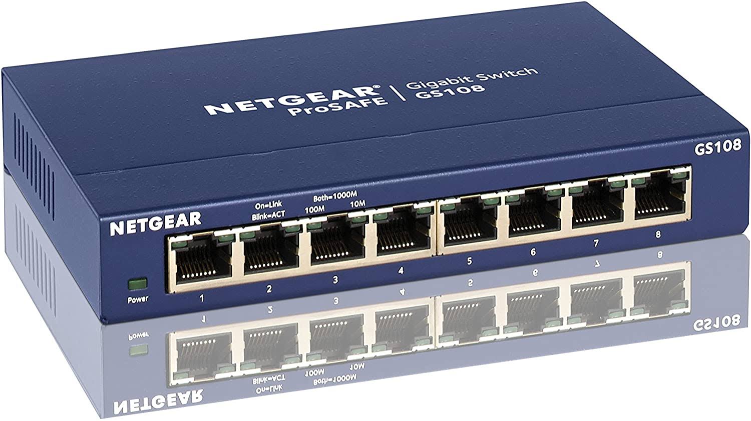 Netgear GS108 8-Port Gigabit Ethernet Unmanaged Switch