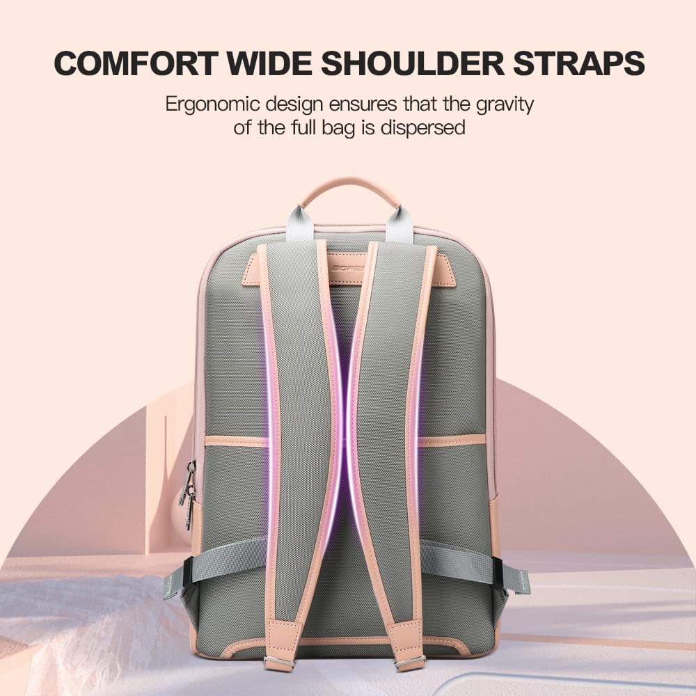 BOPAI 17 inch Super Slim Laptop Backpack Men Anti Theft Backpack Waterproof College Backpack Travel Laptop Backpack for Men Business Laptop Backpack Casual Daypack Men