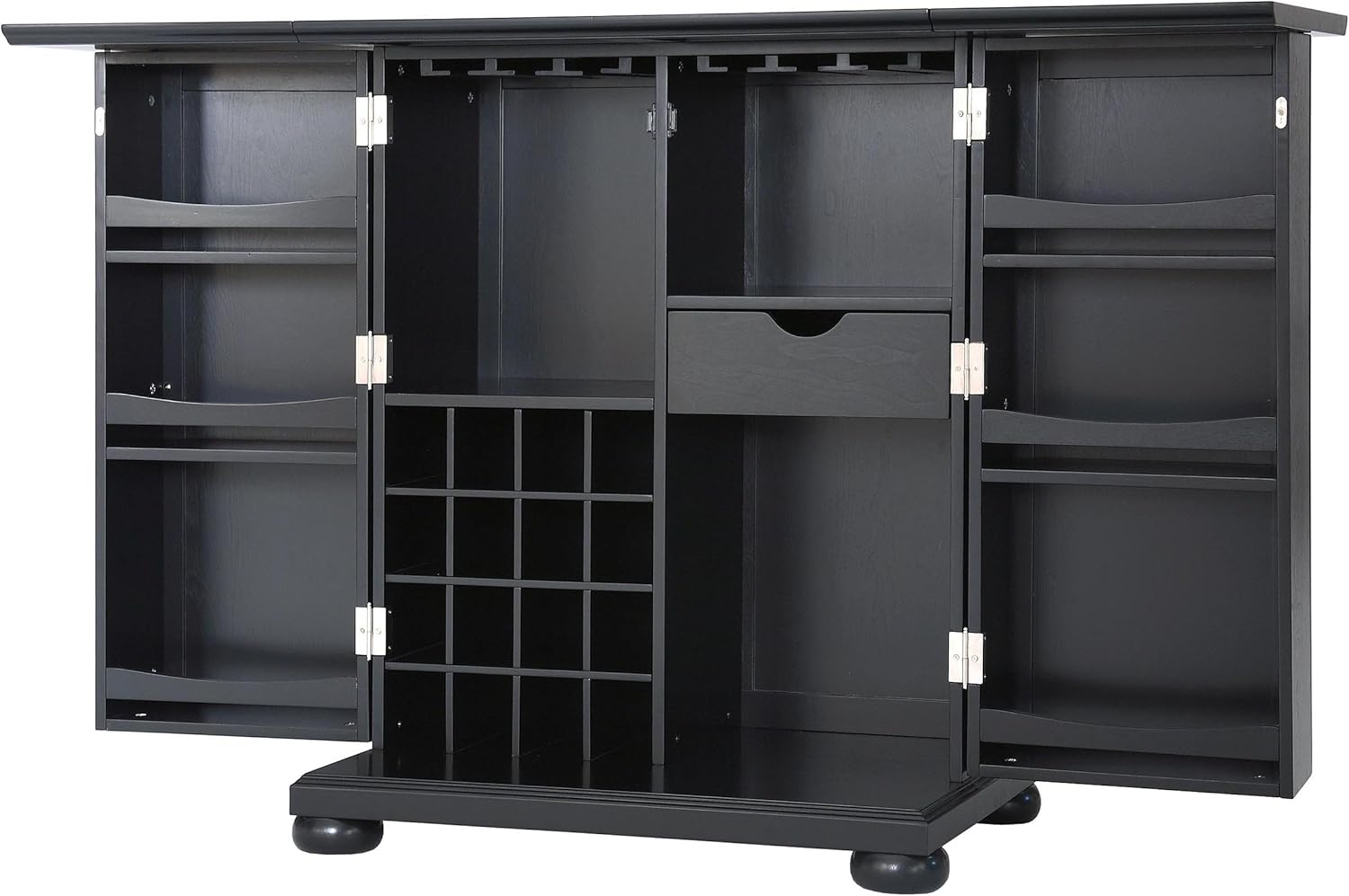 Crosley Furniture Alexandria Expandable Top Bar Cabinet - Vintage Mahogany