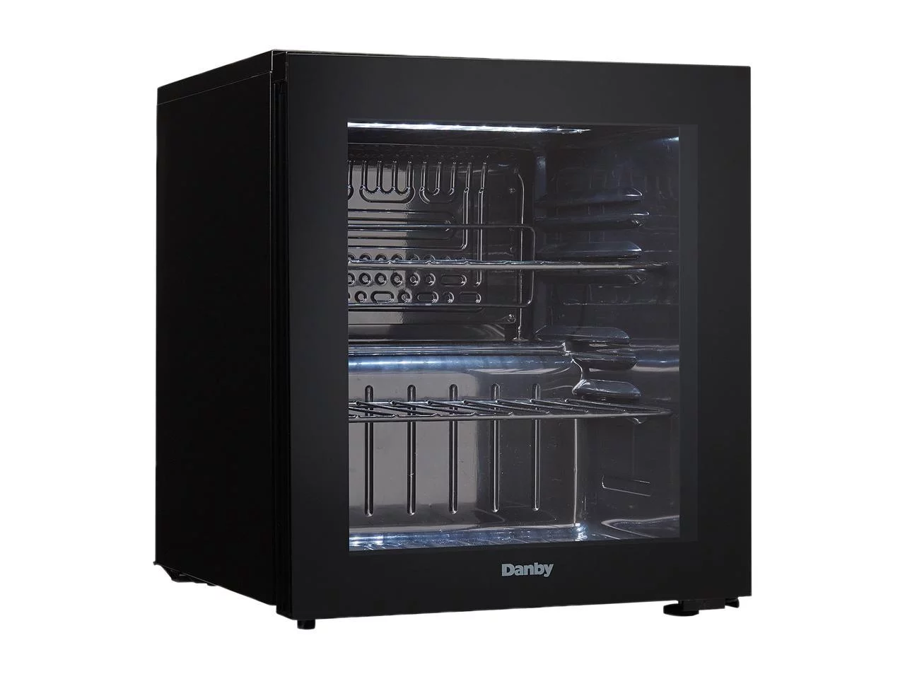 Danby DWC018A1BDB 1.8 Cu. Ft. /16 Bottle Free-Standing Counter-top Design Wine Cooler for Red or White Wine, in Black