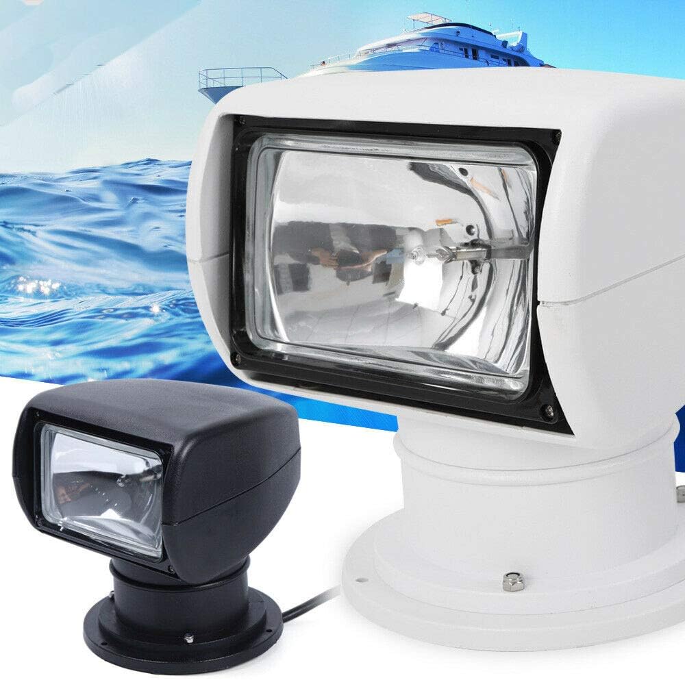 DC 12V 100W 2500LM Marine Wireless Remote Control Spotlight Boat Searchlight (White)