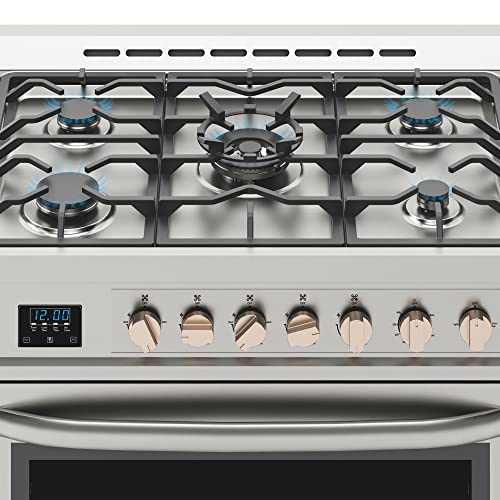 KoolMore Professional Range Stove, Rapid Convection Oven, and Digital Timer, Stainless-Steel Appliance