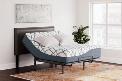 Signature Design by Ashley 14 Inch Chime Elite 2.0 Queen Mattress White/Blue