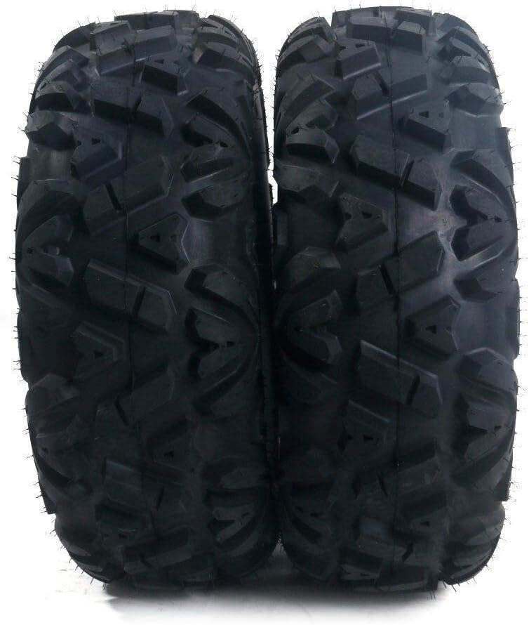 MOTORHOT 2PCS 26x9-12 Front Left Right Tire 26x9x12 6PR All Terrain ATV UTV Tire