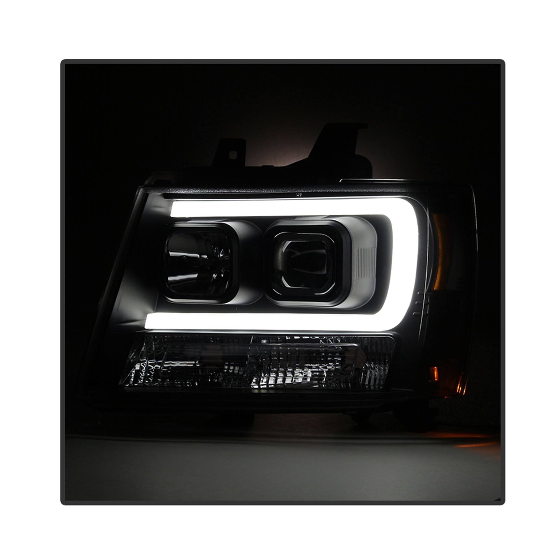 Spyder - Black DRL LED Projector Headlights