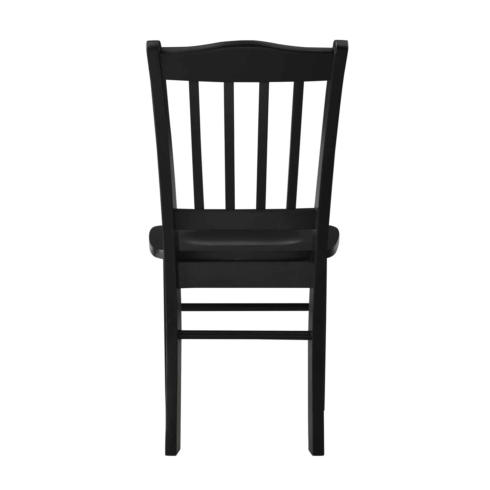 Boraam Shaker Rubberwood Dining Chairs in Black (Set of 2)
