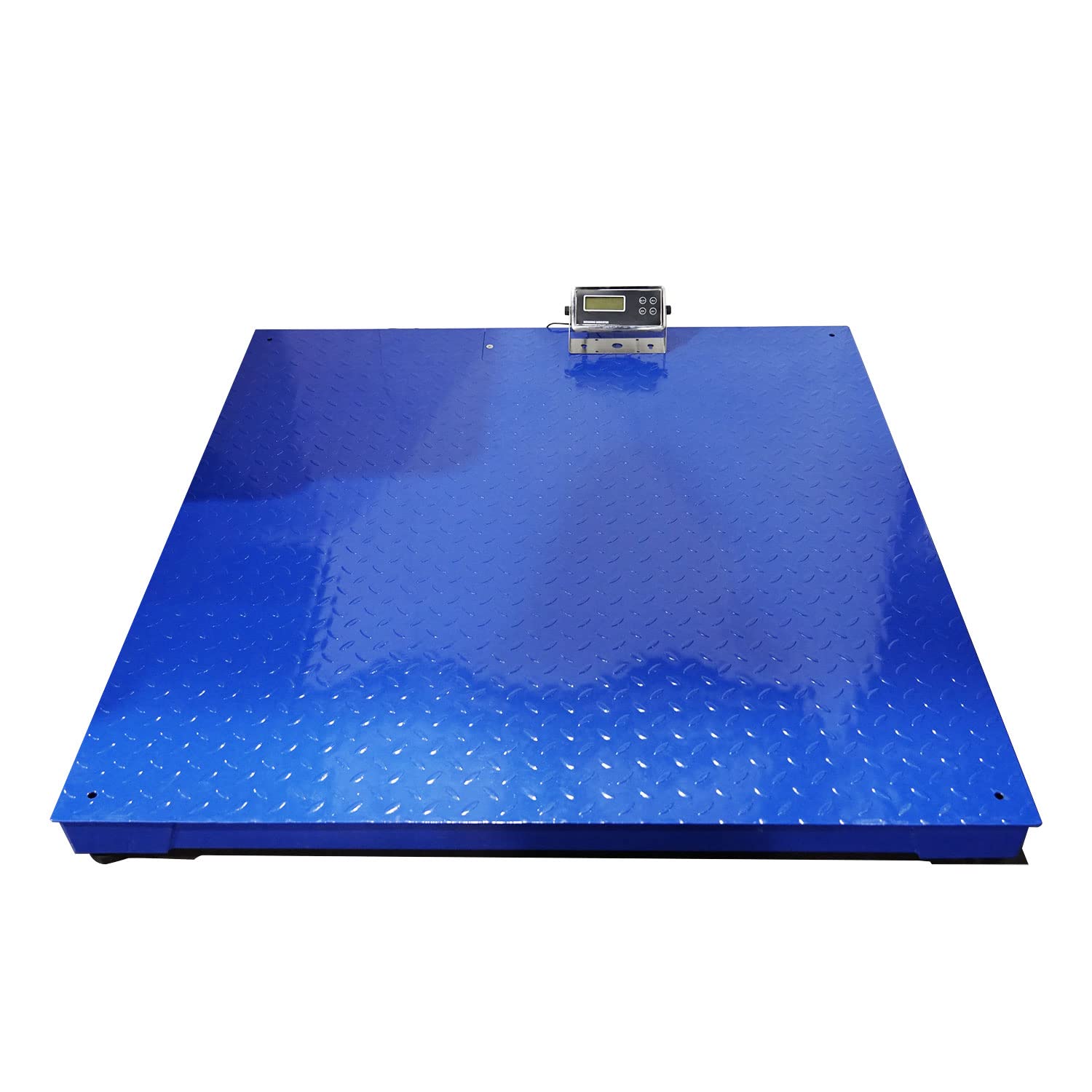 PEC TOOLS Industrial Floor Scale/Pallet Scale with New Indicator for Heavy Duty Weighing or Shipping Use, Capacity/Accuracy 5000 x 0.5lb (48x48)