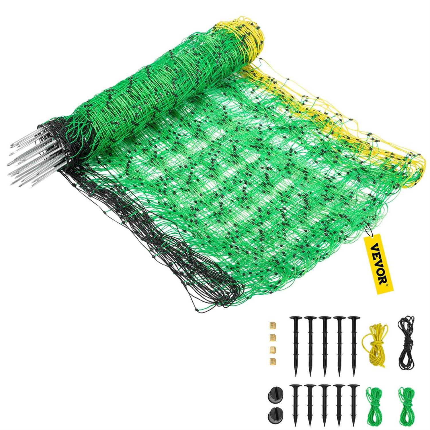 VEVOR Electric Fence Netting H x PE Net Fencing with 14 Posts - Shop Hardware Tools Online Store