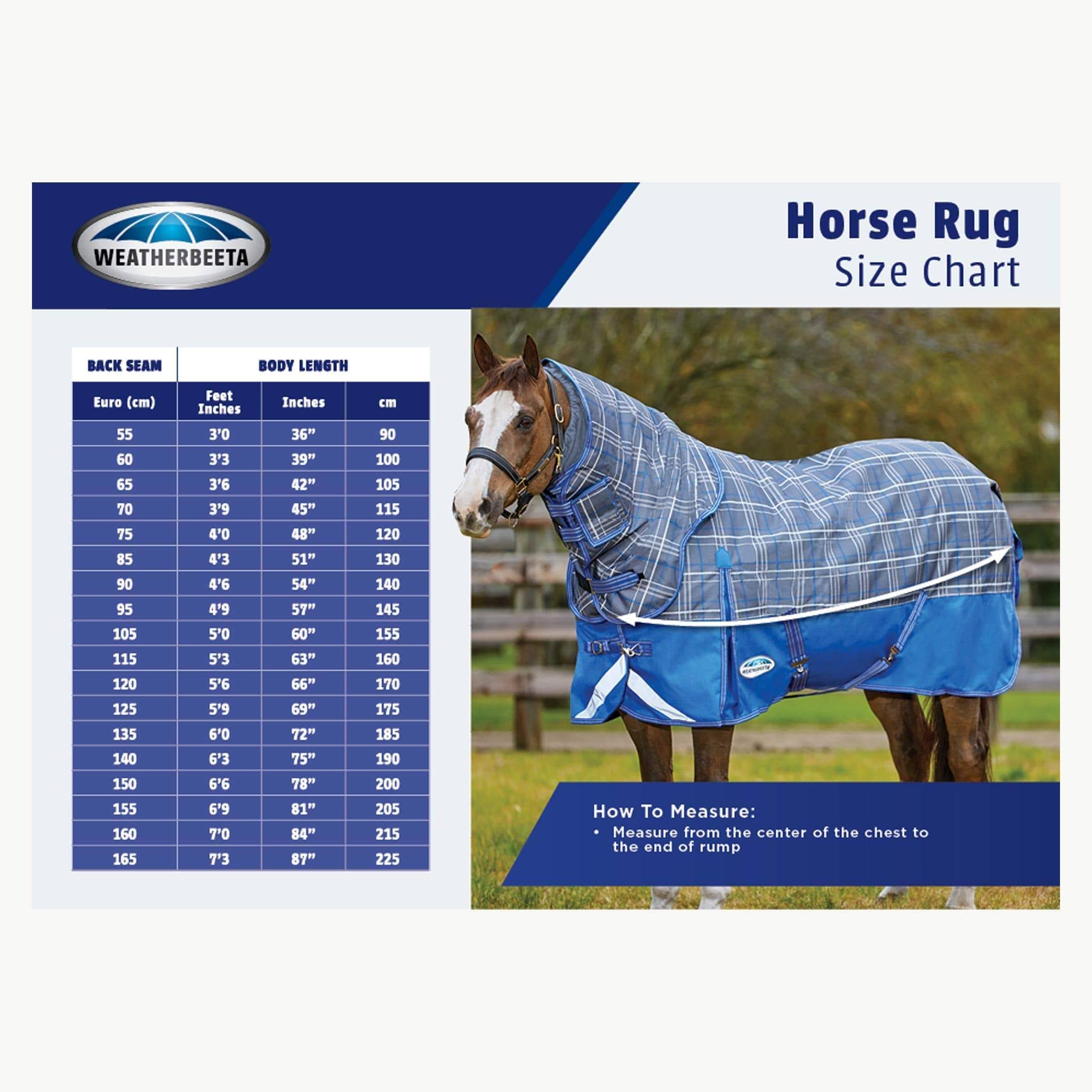 Weatherbeeta ComFiTec Ripshield Plus Detach-A-Neck Fly Sheet - White/Blue