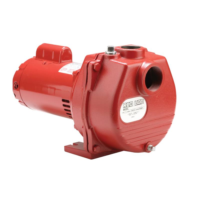 Red Lion 77 GPM 2 HP Self-Priming Cast Iron Sprinkler Pump w/ Brass