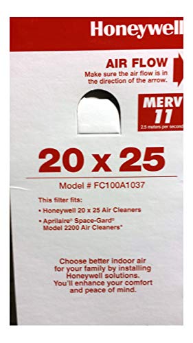 Honeywell FC100A1037 20"x4"x25" Merv 11 Filter Media, Pack of 5