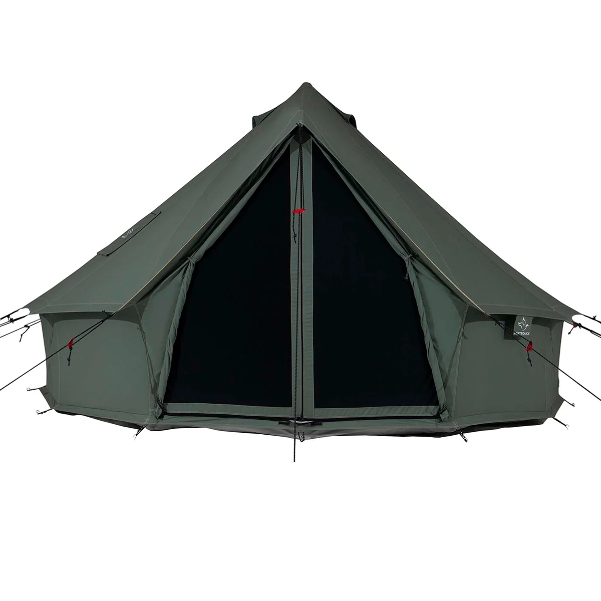 WHITEDUCK Regatta Canvas Bell Tent w/Stove Jack, Sandstone Beige, 13', Water Repellent 4-Season Camp