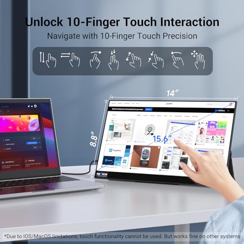 InnoView 4K Portable Monitor 15.6" 3840x2160 UHD, 95% Adobe, ΔE