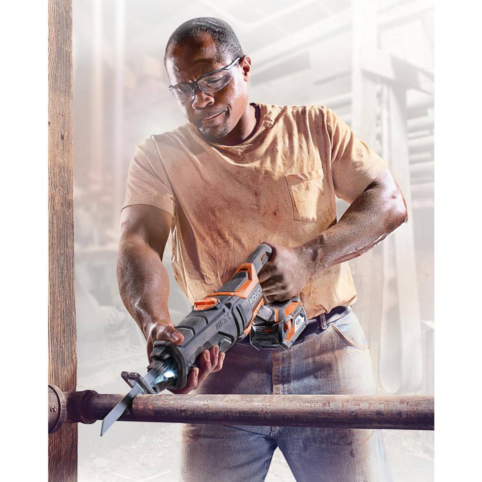 Ridgid 18-Volt GEN5X Cordless Reciprocating Saw (Tool Only) with (1) General Purpose Blade R8642B