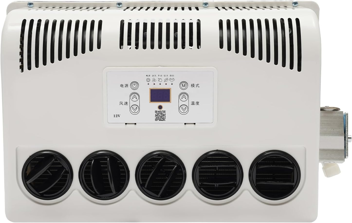 Truck Cab Air Conditioner 12V AC Fits Semi Trucks Bus RV Caravan Crane Excavator 11000 BTU Mini Split Air Conditioner for Commercial Vehicles Trailers