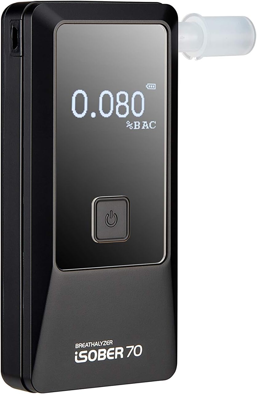 70 Premium Breathalyzer | DOT/NHTSA's Evidential Model Specification Compliant | Suracell FuelCell Sensor Technology Installed