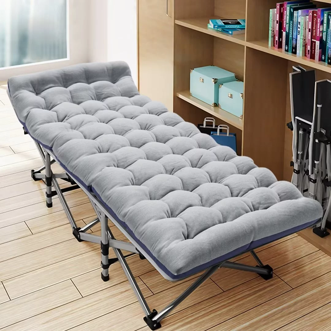 Docred Folding Camping Cots For Adults，Heavy Duty Cots For Sleeping, Travel Military Portable Cots Bed with 2-Sided Mattress & Carrying Bag