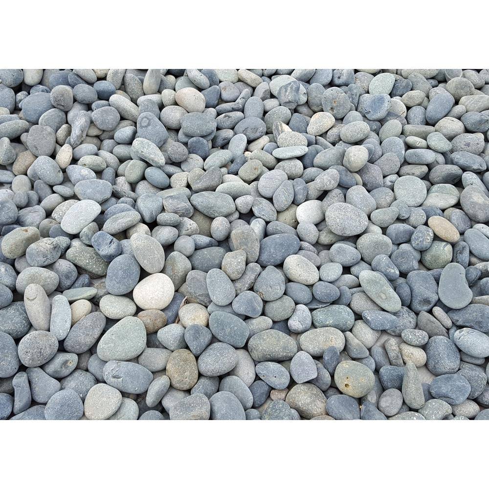 Classic Stone 10 Cu. ft. Mexican Beach Pebbles Grey Decorative Stone - (1 Bag/10 Cu. ft./Pallet)