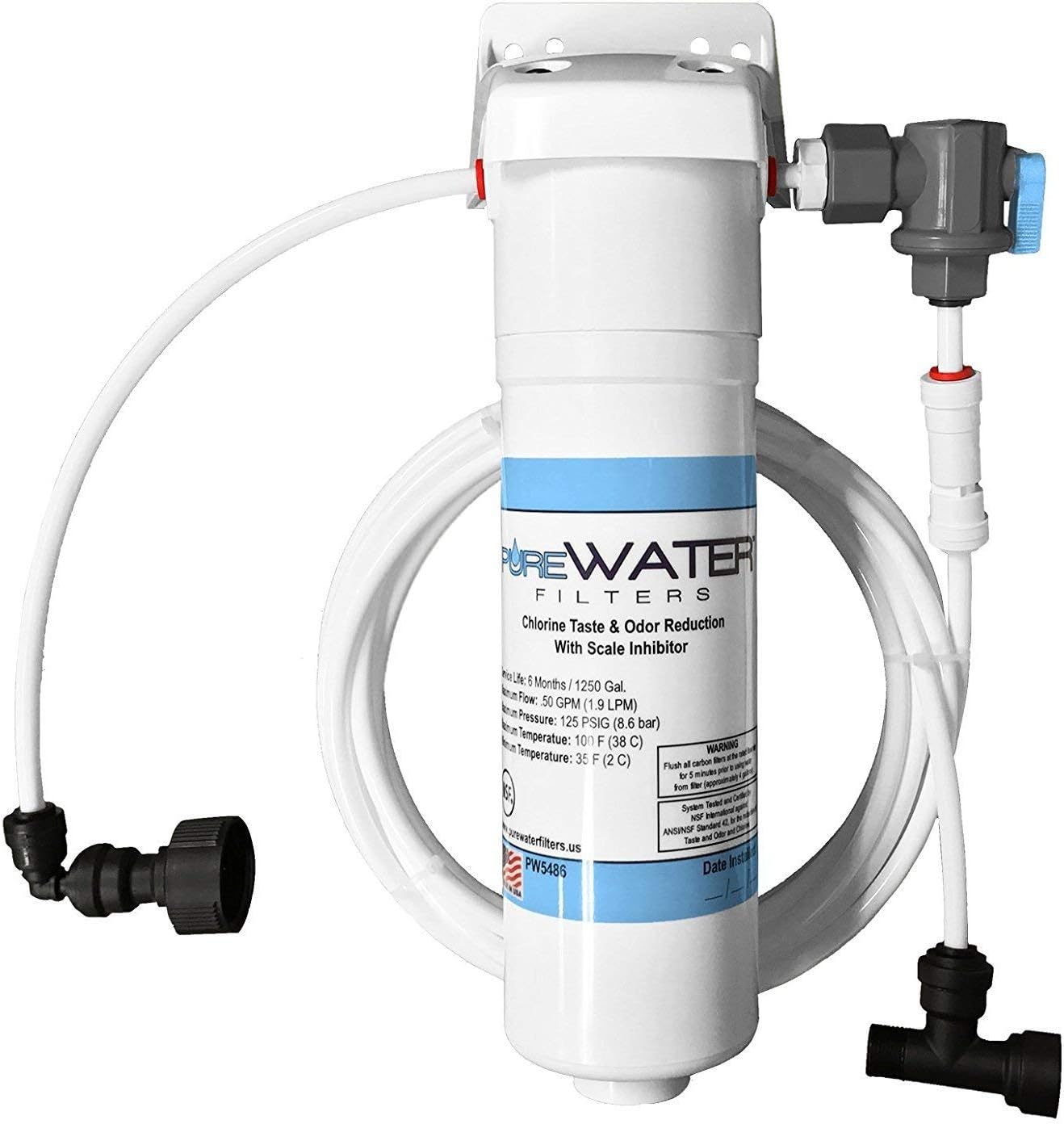 All-in-one Direct Water Line Plumb and Filter Kit Compatible With Keurig Commercial Brewers Models B150, K150, B155, K155 by PureWater Filters
