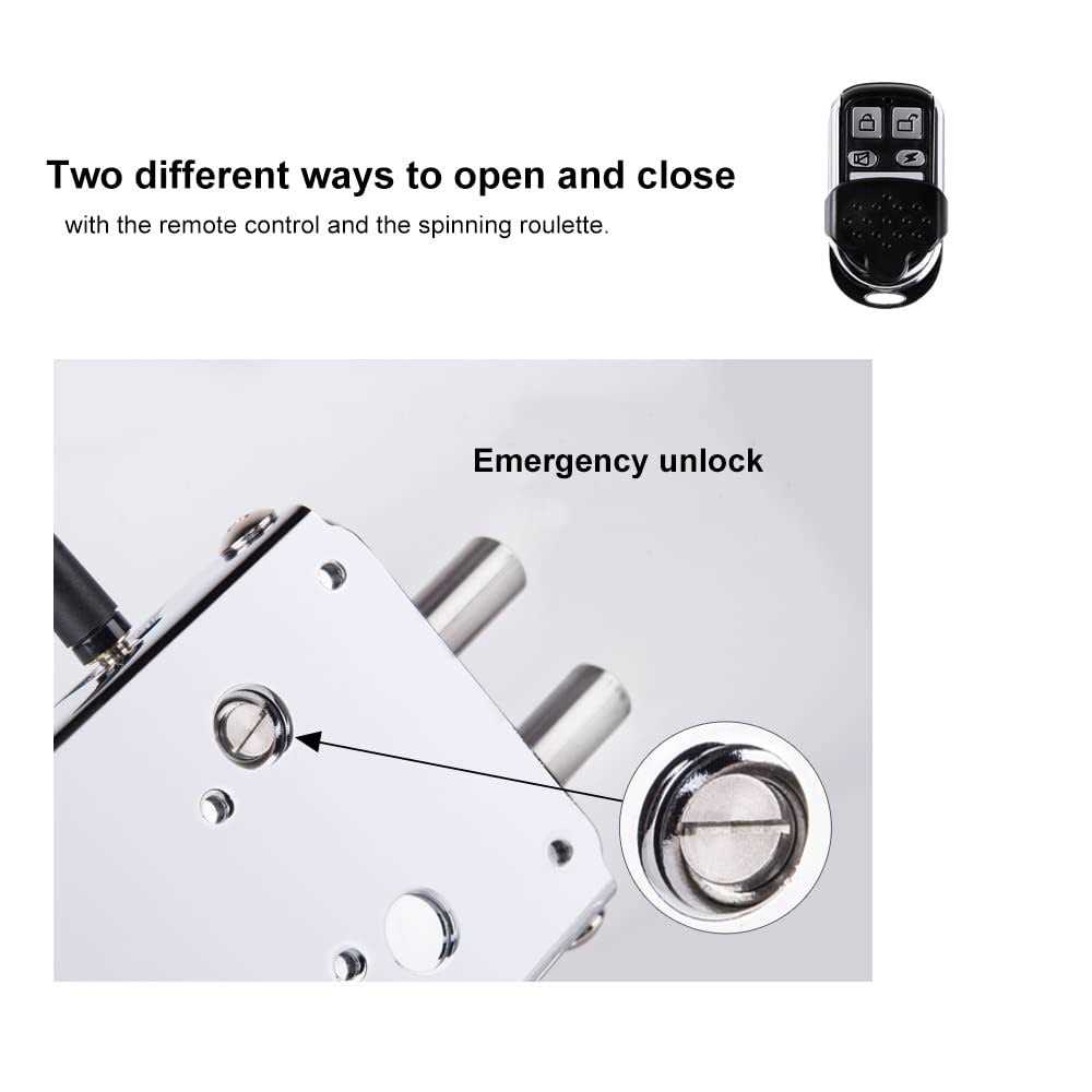 Smart Lock,Geevorks Remote Control Keyless Entry Electronic Lock with 4 Remote Control,Smart Anti-Theft Deadbolt Access Control System for Home - Shop Hardware Tools Online Store