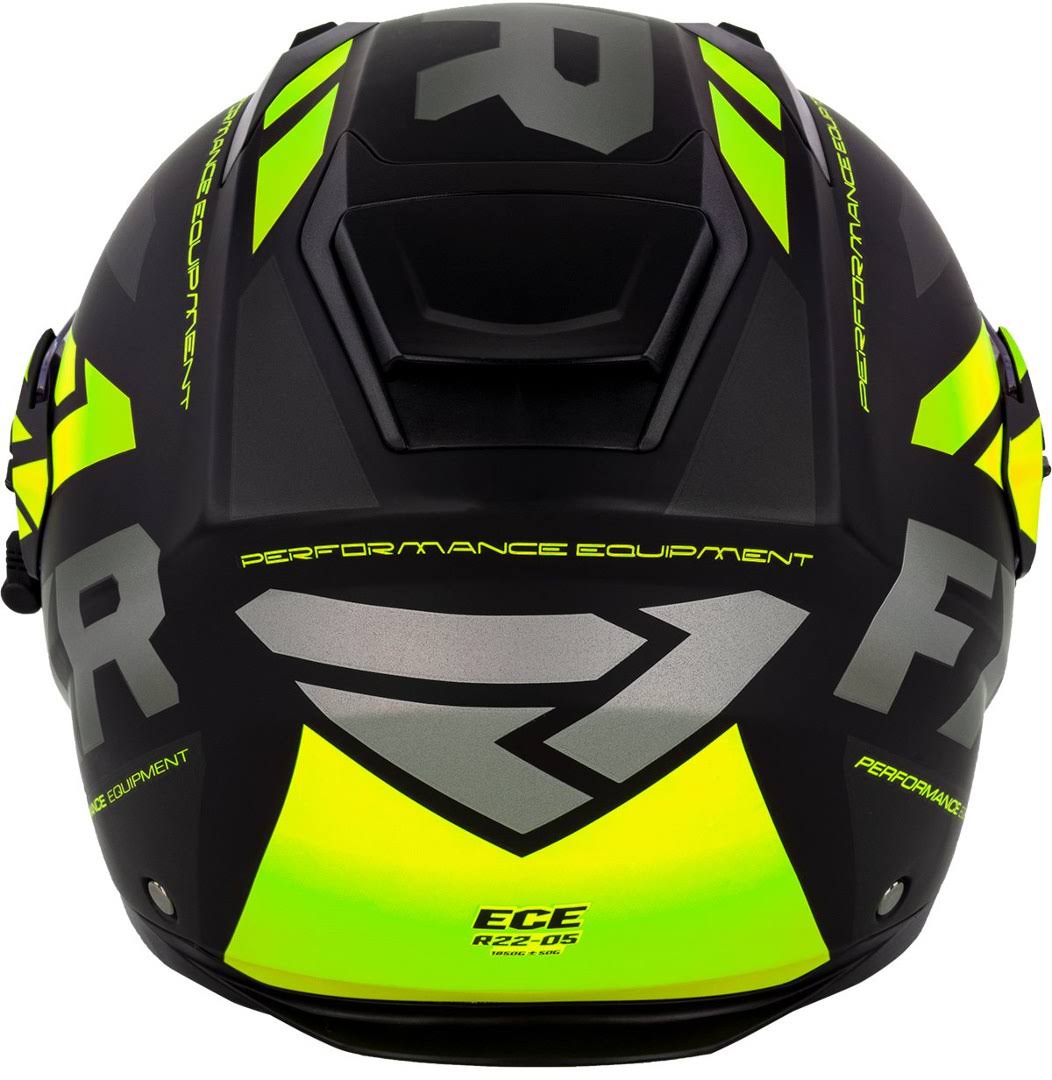 FXR Maverick Team Modular Snow Helmet w/Electric Shield Black/Charcoal/Hi-Vis MD